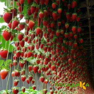 Клубника ампельная Анастасия купить по цене от 370р. в интернет-магазине «Посадика» с доставкой почтой в в Кедровыйе и по всей России – [изображение №1].
