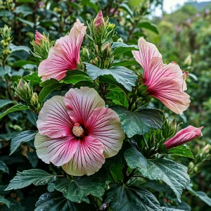 Гибискус Иден Бьюти купить по цене от 460р. в интернет-магазине «Посадика» с доставкой почтой в в Кедровыйе и по всей России – [изображение №1].